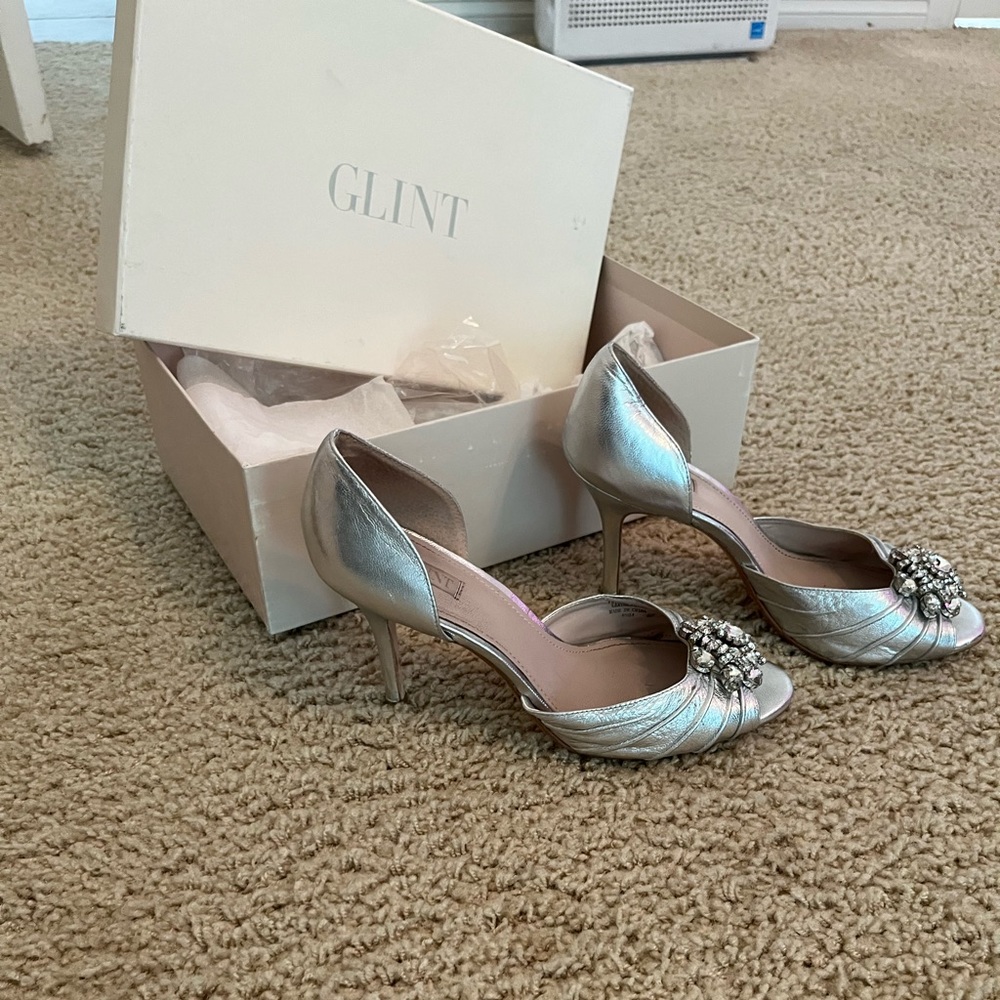 Formal heels silver size 8.5